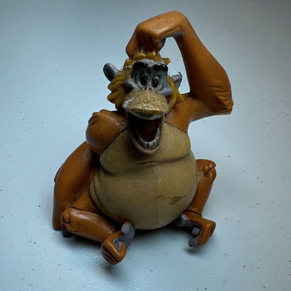 RARE Vtg 1990s King Louie Orangutan Monkey PVC Figure Disney Jungle Book figure